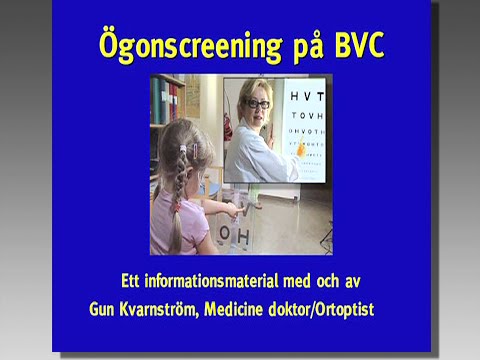 Synundersökning 4 år - Ögonscreening på BVC - Gun Kvarnström