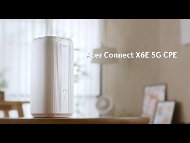 Acer Connect X6E 5G NR LTE Router WiFi 6E Tribanda AXE5400 MU-MIMO video