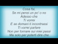 Alex Britti - Se Non Ci Sei Lyrics