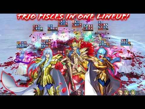 Saint Seiya: Awakening (KOTZ) - Trio Pisces in One Lineup at PvP!