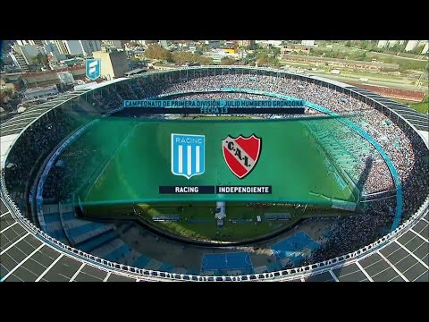 Fútbol en vivo. Racing - Independiente. Fecha 13 del Torneo de Primera División. FPT.