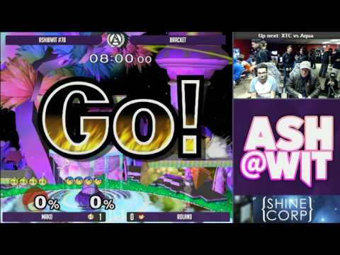 Mako (Peach) vs Roland (Ness) - ASH@WIT #78 Melee Bracket