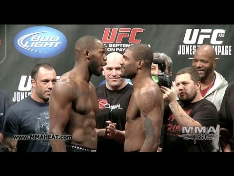 UFC 135: Jon "Bones" Jones vs Quinton "Rampage" Jackson: Weigh-In + Face-Off