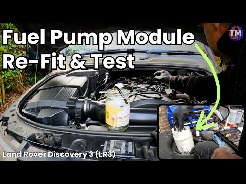 Land Rover Discovery 3 (LR3) Fuel Pump Module Install | Fuel Tank Install | Fuel Pump Air Bleeding