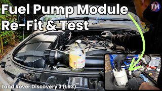 Land Rover Discovery 3 (LR3) Fuel Pump Module Install | Fuel Tank Install | Fuel Pump Air Bleeding