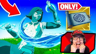 The Waterbending *ONLY* Challenge in Fortnite!
