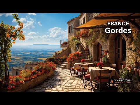 Gordes France 🇫🇷 French Village Tour - Most Beautiful Villages in France - 4k video
