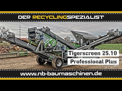Flachdecksiebanlage - 3 Fraktionen Tiger Screen 25.10 Professional Plus