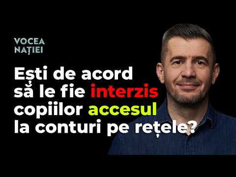 Ești de acord să le fie interzis copiilor accesul la conturi pe rețele? Vocea Nației #309