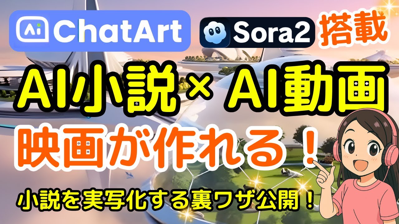 ChatArtで小説をAI映画にする制作事例