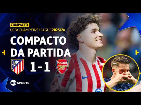Gols e lances de Atlético de Madri x Arsenal
