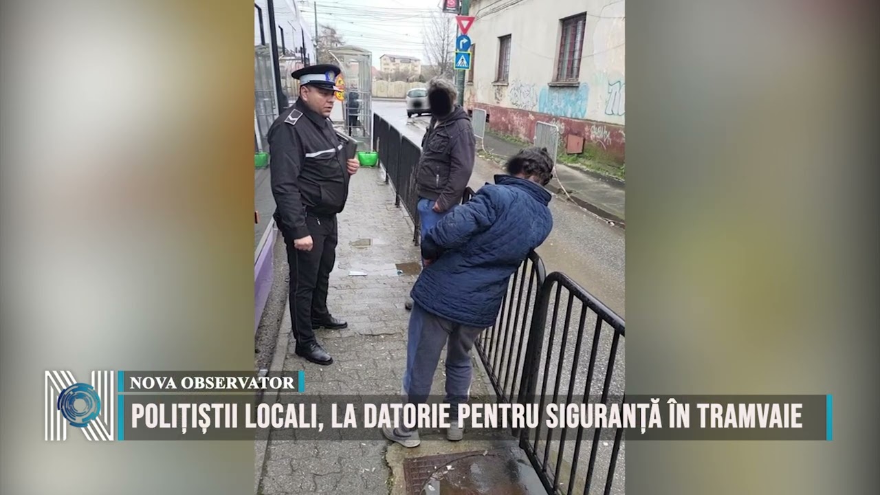 Polițiștii locali, la datorie pentru siguranță în tramvaie