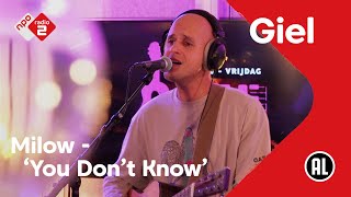 Milow - You Don&#39;t Know (akoestisch) | NPO Radio 2