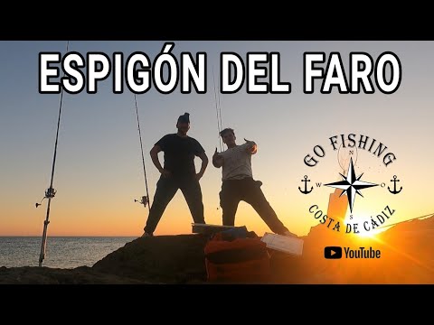 DAY AT THE CHIPIONA LIGHTHOUSE BREAKWATER, CATCHING OCEAN FISH AND SEA BREAMS, CATCH AND RELEASE