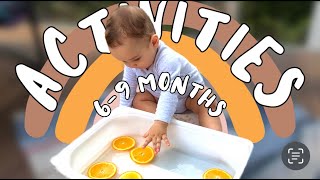 How to entertain a 6-9 months old baby | Easy to set up Montessori inspired activities