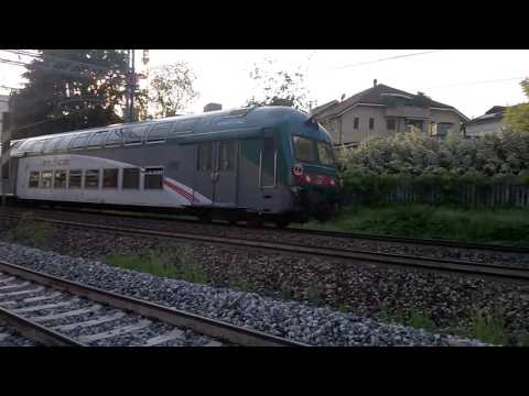 E464 258+6 2 piani Trenord - Monza Sobborghi - 05/05/2016