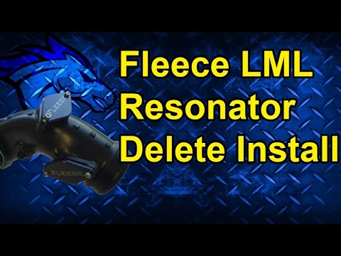 Resonator Delete Plate by Fleece Performance Install: 2011-2016 GM Duramax LML