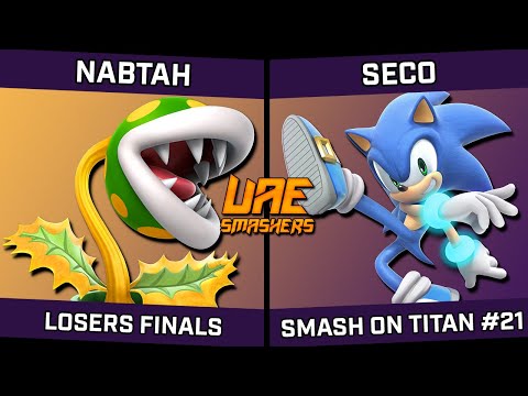 Nabtah (Pyra Mythra/Piranha Plant) vs Seco (Sonic) - Smash on Titan #21 - Losers Finals