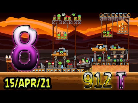 Angry Birds Friends Level 8 Tournament 912 Highscore POWER-UP walkthrough