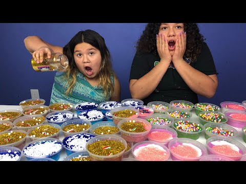 DIY SLIME CHRISTMAS PRESENTS FOR SCHOOL - MAKING 4 GIANT SLIMES FOR OUR FRIENDS AT SCHOOL