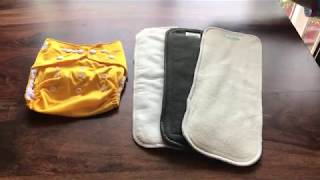 What is a pocket diaper and the different inserts that can be used with it.