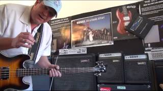 Video thumbnail for Warwick Product Specialist Andy Irvine DEMO WA300  Bass Head WCA 4x10 Bass Cab. by Framus & Warwick