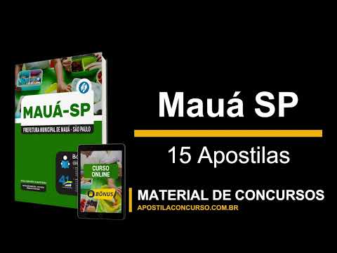 Apostila Concurso Prefeitura de Mauá PDF e Impressa 15 Apostilas