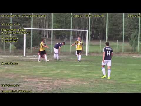 KS Żupawa 14-0 LZS Wola Baranowska (9-0 Rożnowski Łukasz) 28.08.2022 / KEEZA Klasa ""B