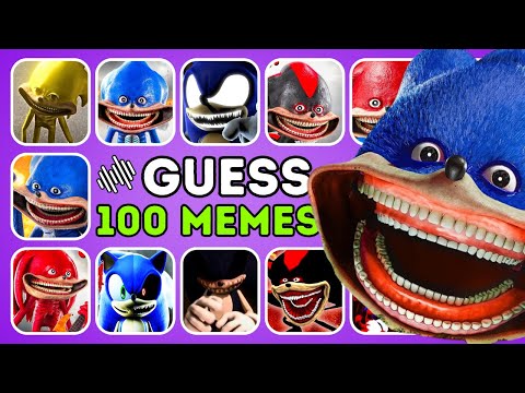 Guess 100 Sonic Meme And Dances ULTIMATE CHALLENGE