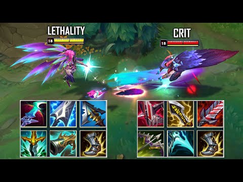 CRIT XAYAH vs LETHALITY XAYAH FULL BUILD FIGHTS! Best Pentakills!