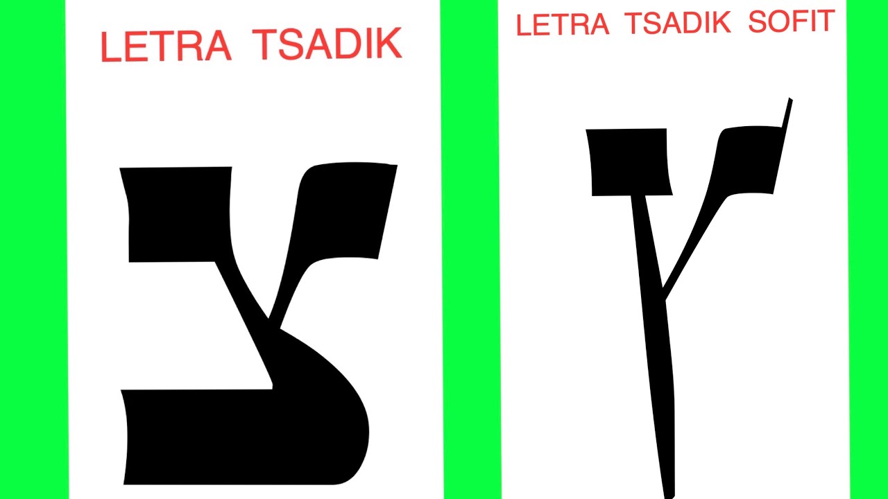 LETRA TSADIK