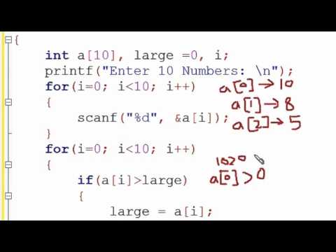 Find Largest number among 10 Numbers