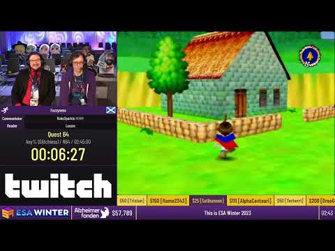 Quest 64 [Any% (Glitchless)] by Fuzzyness - #ESAWinter23