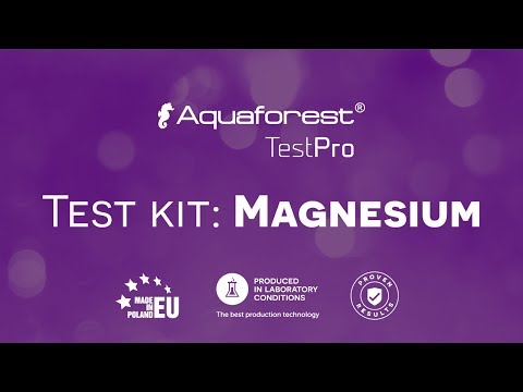 AQUAFOREST TestPro Mg Magnesium (110002) - Test przeznaczony do szybkiego pomiaru stężenia magnezu w akwarium morskim.