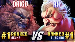 SF6 ▰ DAIGO (#1 Ranked Akuma) vs RH (#1 Ranked E.Honda) ▰ High Level Gameplay