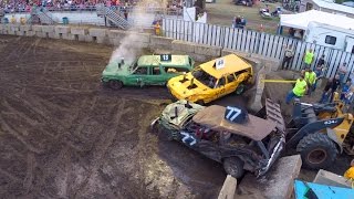 preview picture of video 'Nicollet County Fair Demolition - Old Iron Heat'