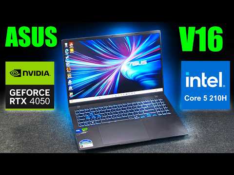 NOTEBOOK GAMER ASUS V16 COM RTX 4050 E CORE 5 210H, ANÁLISE COMPLETA
