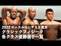 クラシックフィジーク各クラス優勝者【マッスルコンテスト東京2022】