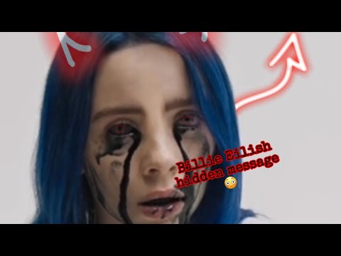 Billie Eilish When the partys over in reverse (creepy hidden messages!)
