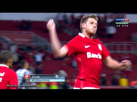 Gol de Aylon, Internacional 2 x 1 Santos - Brasileirão 08/09/2016 [HD]