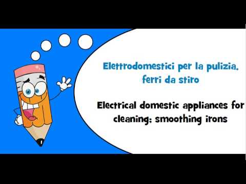 Italian words #Theme = Electrical domestic appliances