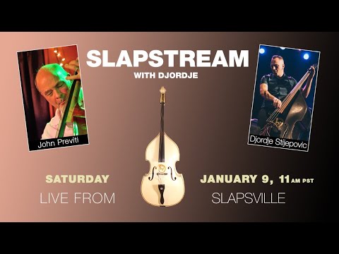 DANNY GATTON's Slap Bass w/ JOHN PREVITI - Slapstream with Djordje #31