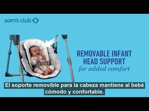 thumbnail video image 2 of Columpio para Bebé Graco Slim Spaces Humphrey, 2 of 5