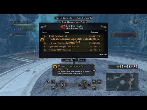 Neverwinter - First PS Master Demonweb Pits Speed Run 18:54min Cw PoV