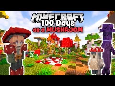 Red Mushroom Island - Insane 100 Day Minecraft Build! 🍄
