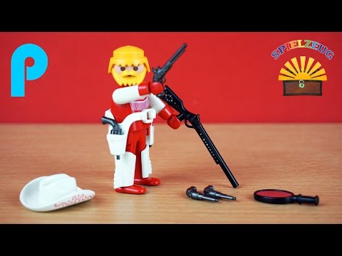 Playmobil Cowboy deutsch mit Spiegel - Cowboys and Indians Review Neuheit auspacken