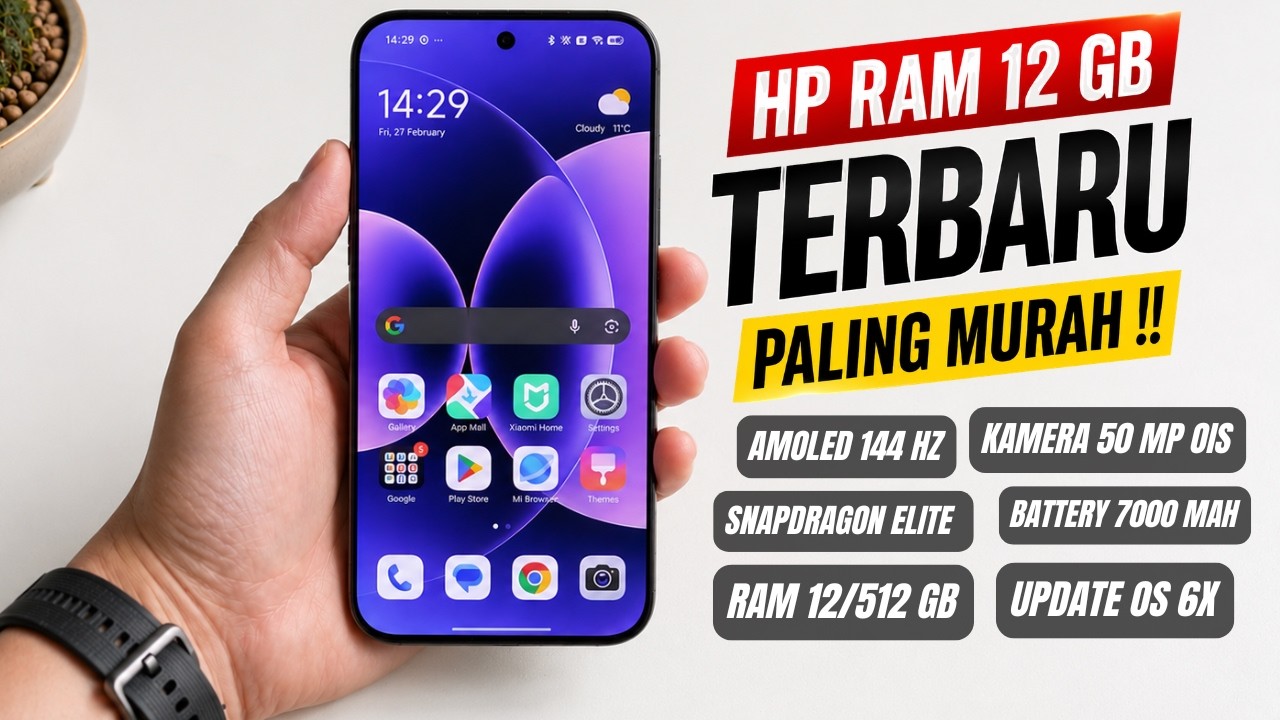 RAM 12/512GB, 7000MAH‼️HP 5G+ RAM 12GB TERBARU 2026 PALING MURAH SAAT INI