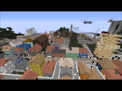 Minecraft 5 Jahres Spezialmapvorstellung  "Bergstadt" vom Papagei