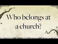 Who Belongs At A Church Church In The Wild Foreigner