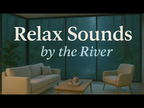 Calming river and nature sounds in a comfortable villa as daylight softens into dusk